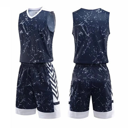 Men's and Kids' Basketball Jersey Sets - XS to 5XL Sports Tracksuit Uniforms with T-shirt and Shorts