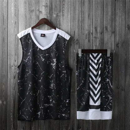 Men's and Kids' Basketball Jersey Sets - XS to 5XL Sports Tracksuit Uniforms with T-shirt and Shorts