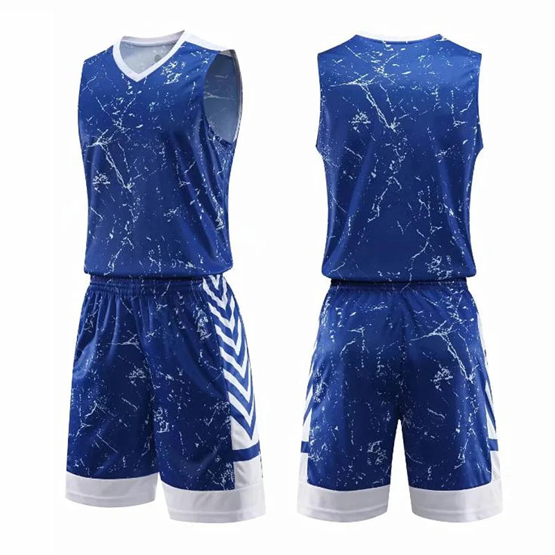 Men's and Kids' Basketball Jersey Sets - XS to 5XL Sports Tracksuit Uniforms with T-shirt and Shorts