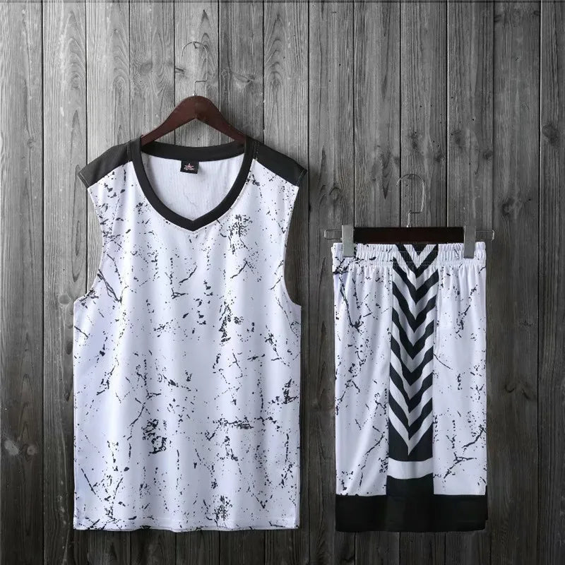 Men's and Kids' Basketball Jersey Sets - XS to 5XL Sports Tracksuit Uniforms with T-shirt and Shorts