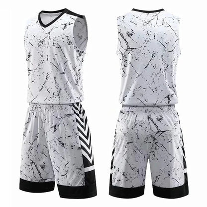 Men's and Kids' Basketball Jersey Sets - XS to 5XL Sports Tracksuit Uniforms with T-shirt and Shorts